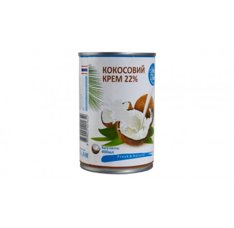 Крем кокосовий 20-22%  0,4 л ТМ "Luck Siam" 